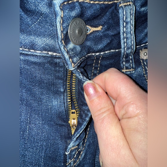 Silver Jeans Suki Mid Rise Slim Bootcut Jeans women’s sz 28x33 Indigo - Picture 10 of 13